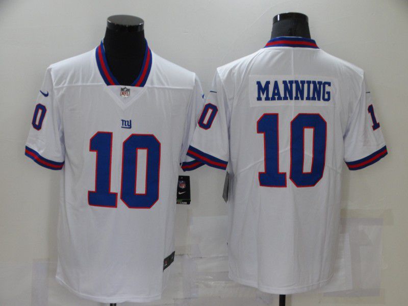 Men New York Giants #10 Manning White Nike Vapor Untouchable Limited 2021 NFL Jersey